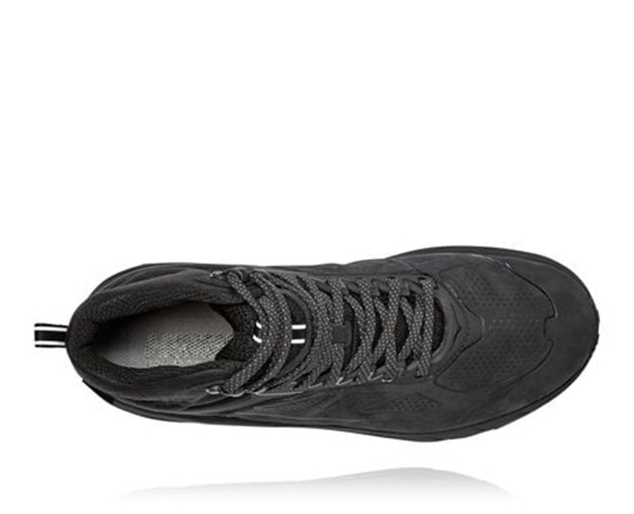 Hoka One One Mens Hiking Boots - Challenger Mid GORE-TEX - Black - RLMU04826